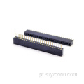 Conector fêmea usinado de 1,27 mm em linha reta 24P